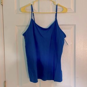XL brand new blue spaghetti strap top